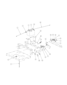 Electrical Assembly Honda Diagram and Parts List for M54-HN 53CB5ETW750-24HP-OHV Cub Cadet Lawn Tractor